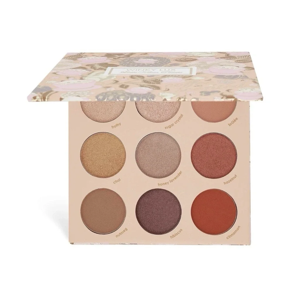 Winky Lux Latte Kitten Eyeshadow Palette 9 Shades Coffee Scented‎ NIB